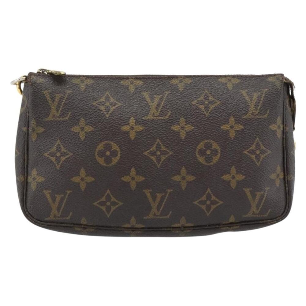 Louis Vuitton Monogram Pochette Accessoires Pouch Brown